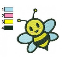 Free Bee 05 Embroidery Design